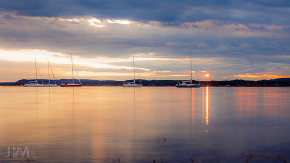 Solnedgang ved Jomfruland