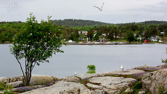 Holtane båthavn sett fra Galten