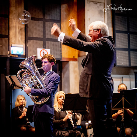 Tønsberg Janitsjarkorps - konsert på Støperiet Scene 1/11-20. Solist: Eivind Grøntvedt