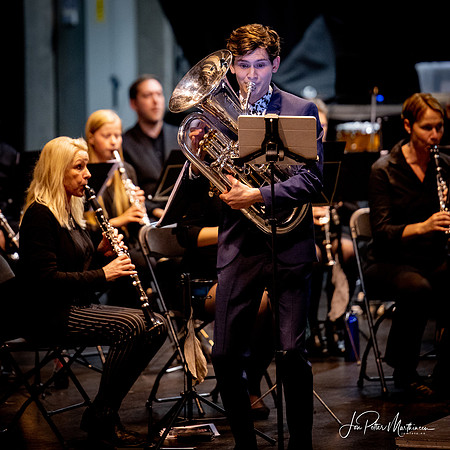 Tønsberg Janitsjarkorps - konsert på Støperiet Scene 1/11-20. Solist: Eivind Grøntvedt