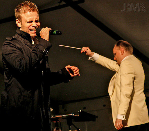 Christian Ingebrigsten og dirigent Sjur Høgberg